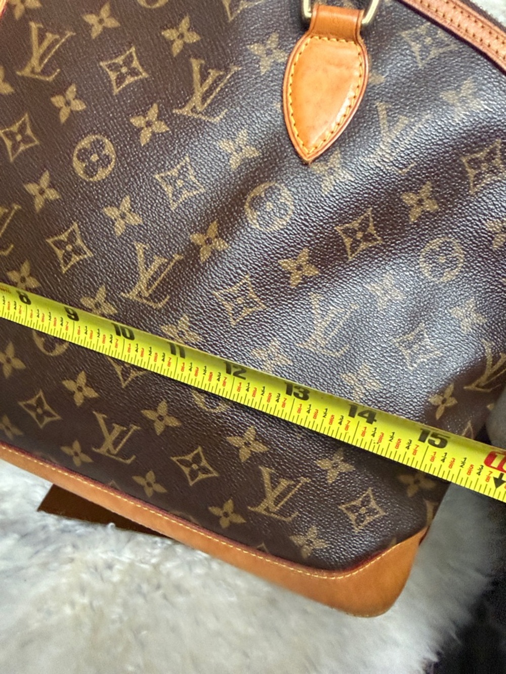 Louis Vuitton Brown Monogram Canvas Lock It Satchel Beautiful Trim - Picture 8 of 9